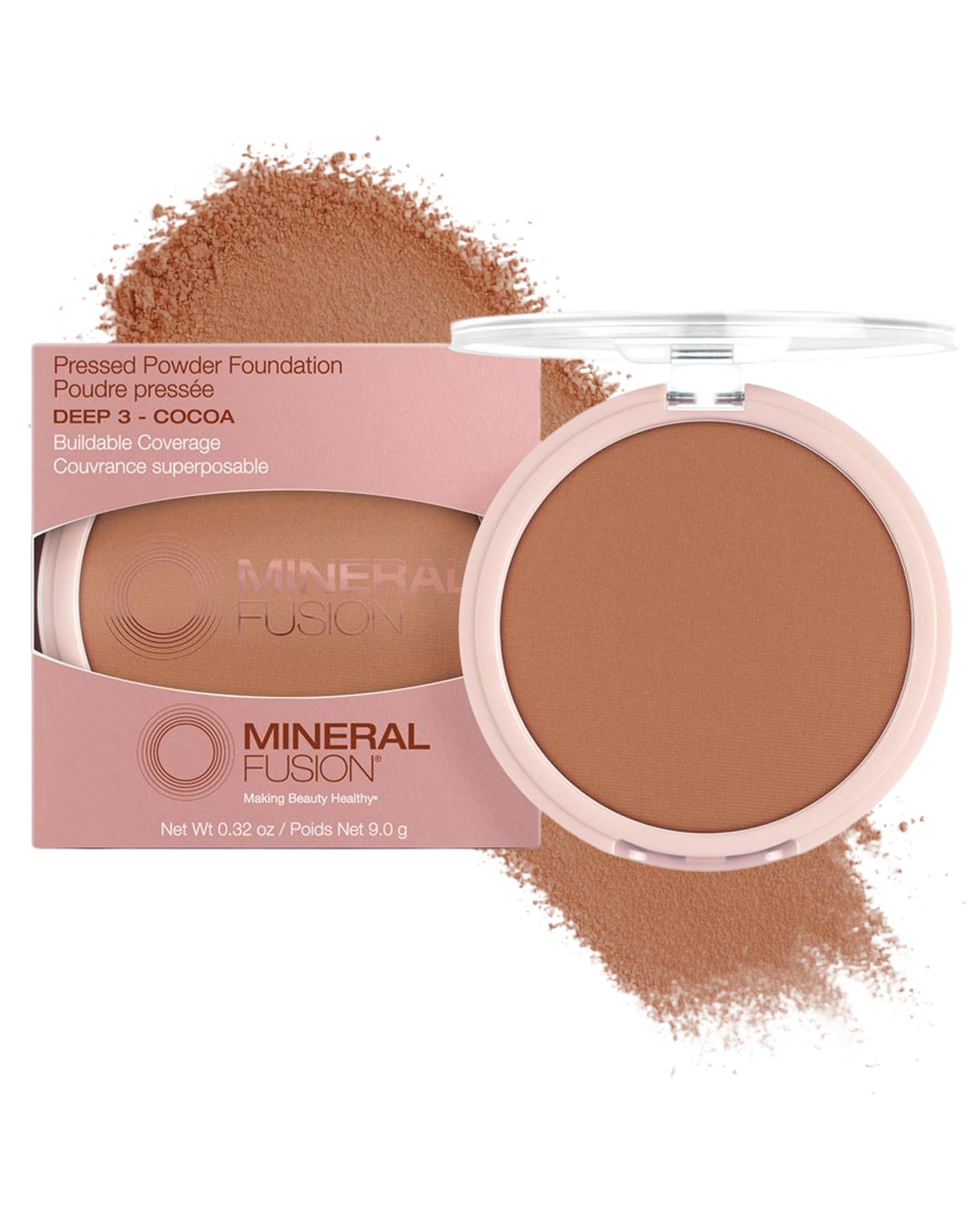 Amazon.com : Mineral Fusion Pressed Powder Foundation (Deep 3